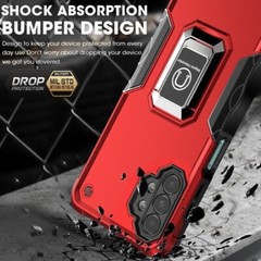 Samsung Galaxy A13 Case 5G Dual Layer Protective Heavy Duty Phone Cover Red