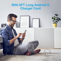 25W USB Type-C Fast Charger Block for Galaxy A27 5G/S26+/S24 Ultra 6FT