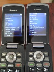 Lot of 2 Kyocera Kona S2151 Black ( Sprint ) Flip Phone