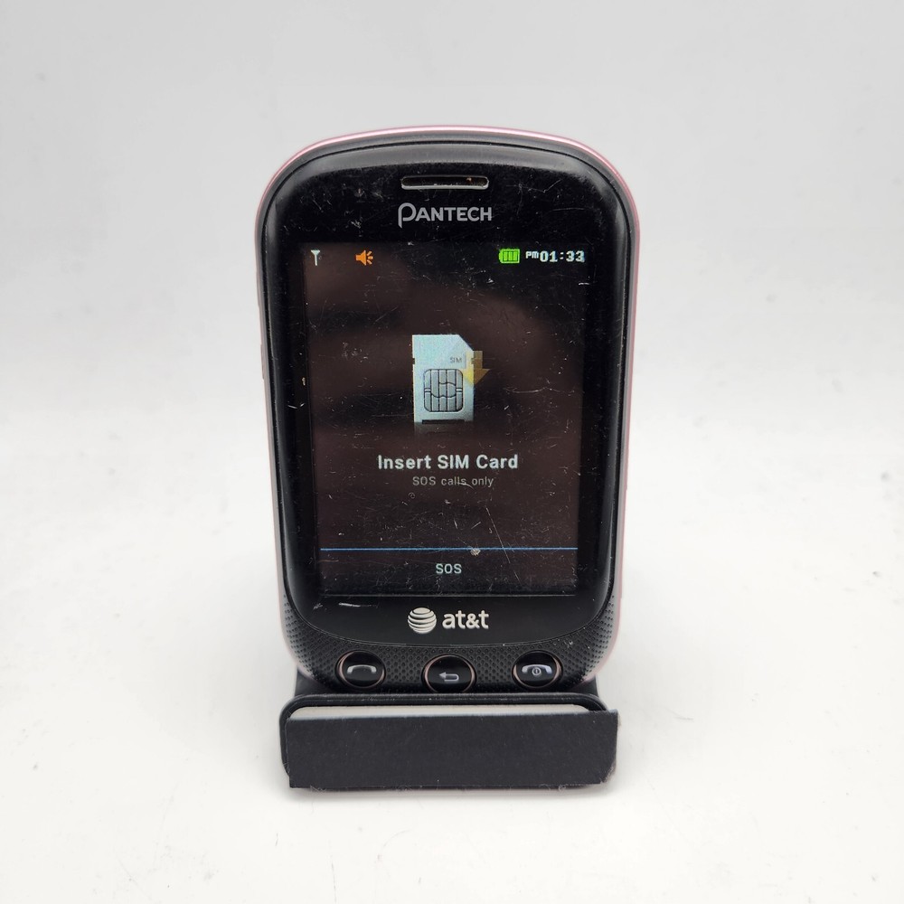Pantech Pursuit II P6010 Slider Phone (AT&T) – Pink – ASIS #1242