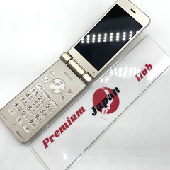 Sharp AQUOS Keitai SH-01J Gold Flip Phone Unlocked SIM Free Used & Tested Japan