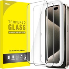 2PCS Screen Protector for iPhone 15 Pro Max 6.7 Inch Bubble Free Tempered Glass