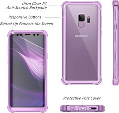For Galaxy S9 Case with Screen Protector Military Grade 360 Full Body Case