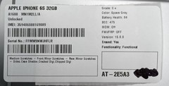 Apple iPhone 6S A1688 32GB Unlocked Space Gray 84% BH Grade C