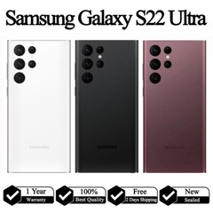 New Samsung Galaxy S22 Ultra 5G 128/256/512GB S908U1 Factory Unlocked All Color