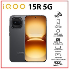 iQOO 15R 5G 12GB+256GB DARK KNIGHT Unlocked Dual SIM Android Cell Phone