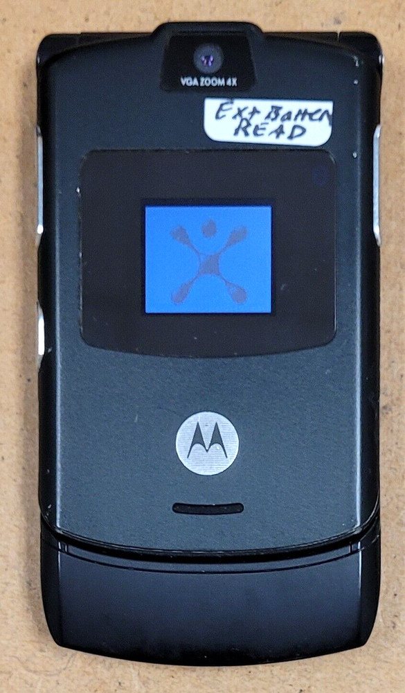 Motorola RAZR / Razor V3 – Black ( AT&T / Cingular ) Cellular Flip Phone – READ
