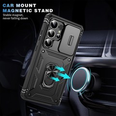 For Samsung Galaxy S26 Ultra 5G Case w/ Magnetic Kickstand & Camera Phone Cover