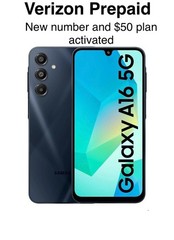 Samsung Galaxy A16 5G Verizon(Prepaid) 1st month service free $50 plan activated