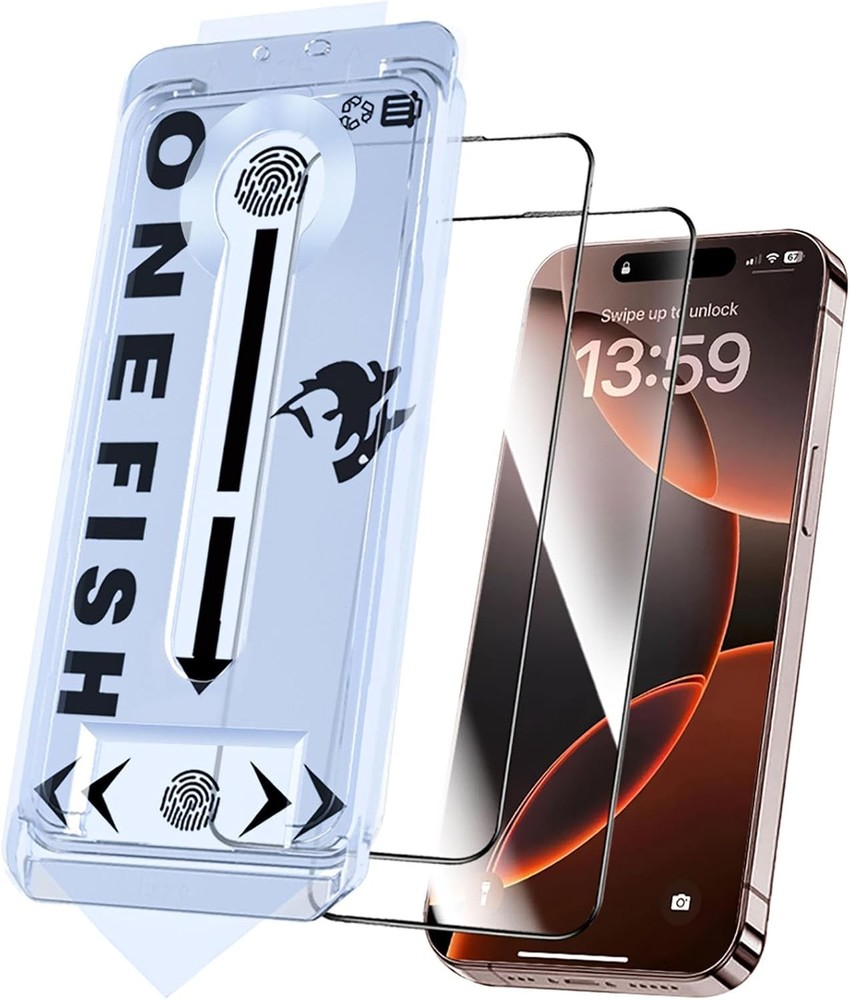 2 Pack Tempered Glass Screen Protectors for iPhone 13 Pro Max & 14 Plus HD Clear