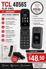 TCL Flip Pro 4056S 4G HD voice Verizon & GSM Unlocked excellent condition