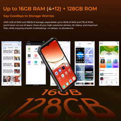 Very Cost-Effective 4G Smart Phone 6.5 Inch 10600Mah 4+128GB 64MP Dual Sim Andro