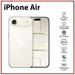 (New) Apple iPhone Air 5G 12GB+256GB GOLD Dual SIM Unlocked iOS Mobile Phone