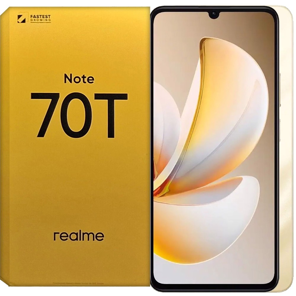Realme Note 70T 4G Gold 256GB + 4GB Dual-SIM Factory Unlocked GSM NEW
