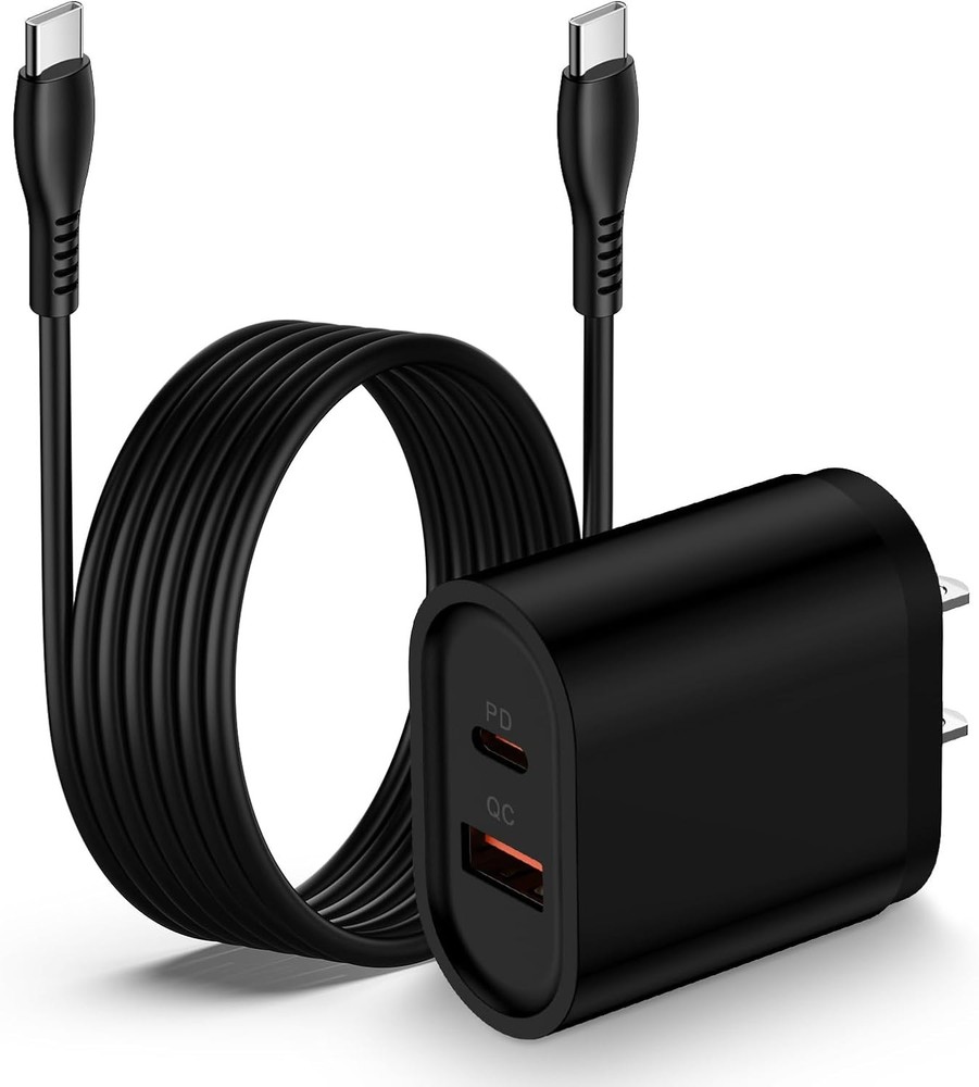 6FT USB-C Fast Charging Block for Samsung Galaxy S22 S23 S24 S25