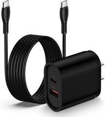 6FT USB-C Fast Charging Block for Samsung Galaxy S22 S23 S24 S25