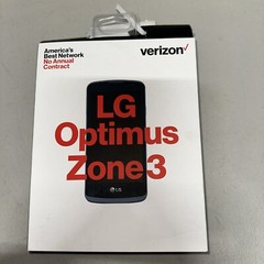 LG Optimus Zone 2 (Verizon) – LG-VS415PP – Black / 4GB / 3G LOCKED NOT SCANNED