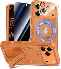 iPhone 17 Pro Case with Privacy Tempered Glass Screen Protector & Camera Lens Pr