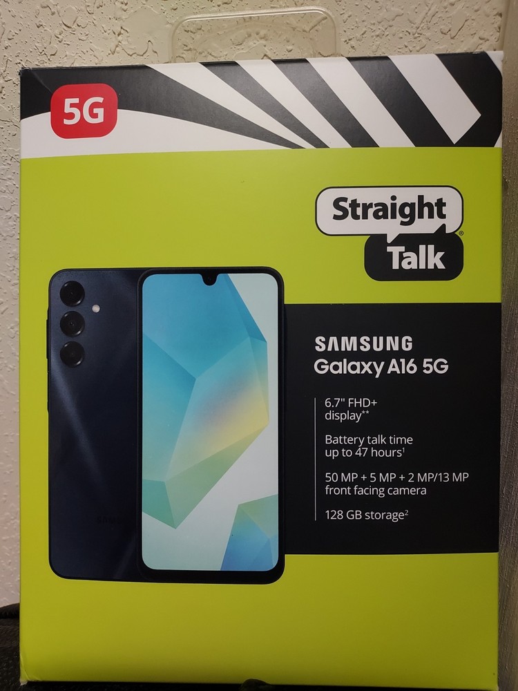 Samsung Galaxy A16 (5G) 128GB 6.7″ For Straight Talk Wireless (New Sealed)