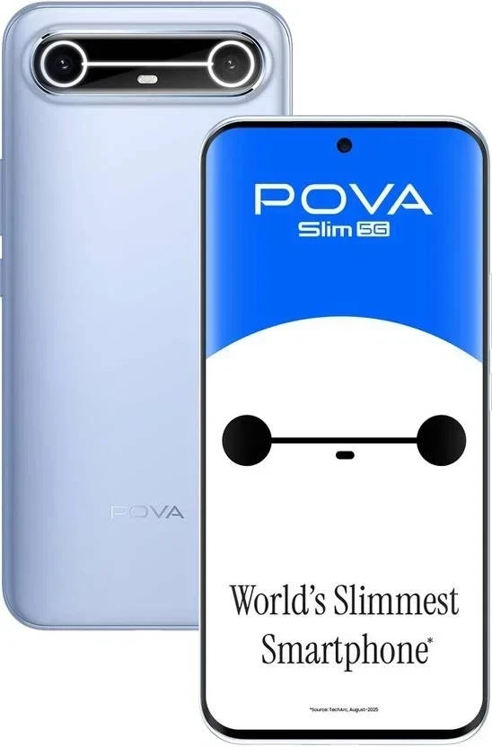 Tecno Pova Slim 5G (Blue, 128GB 8GB RAM) Dimensity 6400 5G Global Version