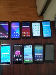Lot of 10 Mixed Brand LG/WIKO/alcatel and other 16GB Smartphone