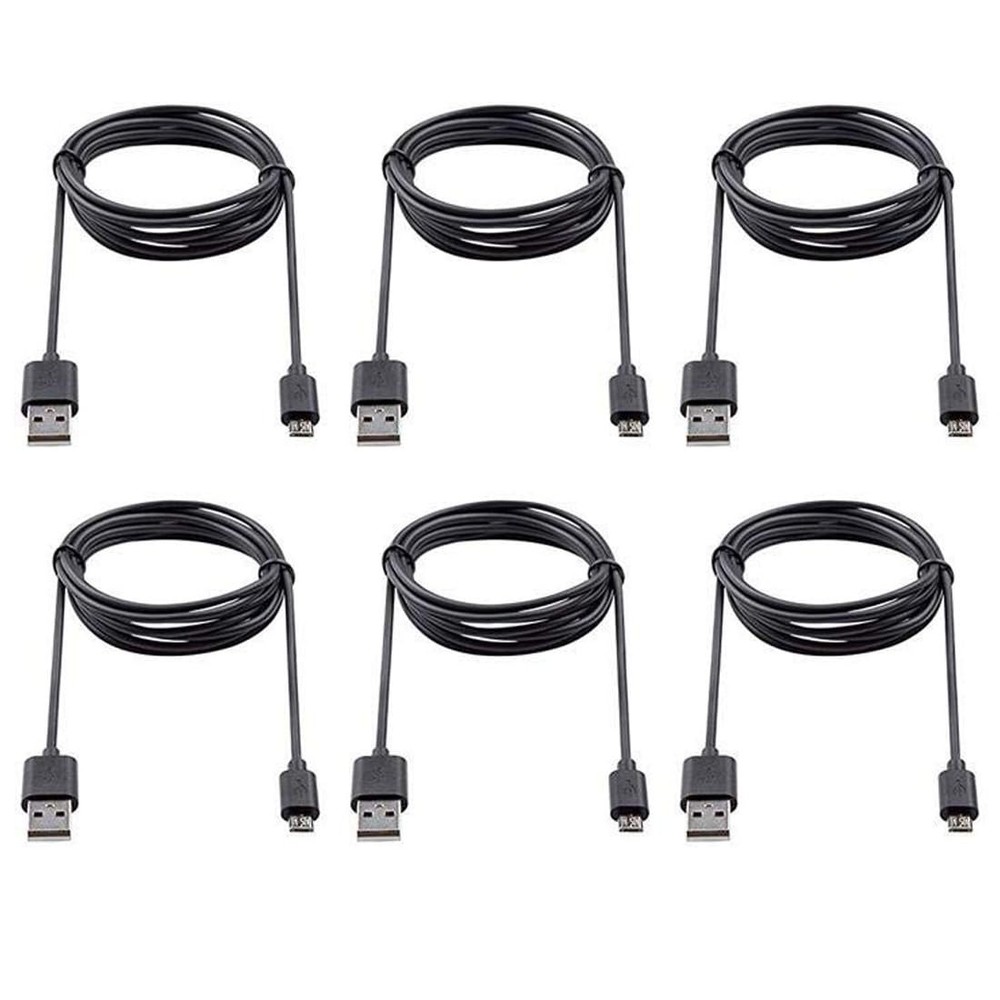 6-Pack 3ft Micro USB Fast Charger Adapter for Samsung Galaxy S7/S6 Edge