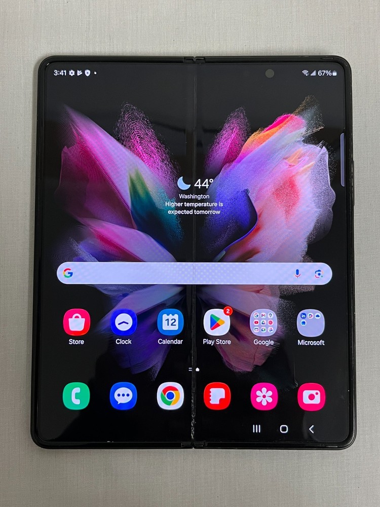 Samsung Galaxy Z Fold 3 256GB Black SM-F926U ~ PNW