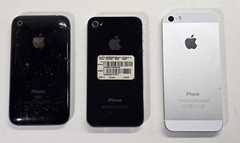 Lot of 3 Apple iPhone 3G A1241 16GB / A1349 16GB / A1533 (For Parts or Repair)