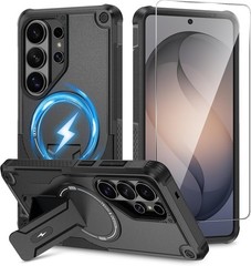 For Samsung Galaxy S26 Ultra Case with 1x Screen Protector, Invisible Kickstand