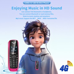 4G GSM Mini Mobile Phone SIM Card Dial Bluetooth Mini Mobile Phone MP3 Player