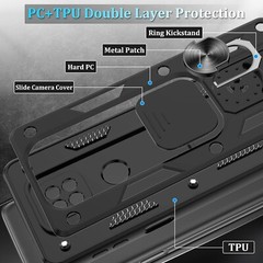 Motorola Moto G Power 2021 Case with Screen Protector, Military Class with 360