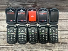 Lot Of 5 Kyocera DuraXV E4520PTT Rugged GPS Waterproof Cell Phone Verizon *Read*