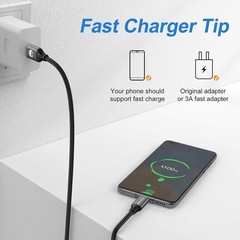 5-Pack 10ft USB-C Fast Charger Cable for Samsung Galaxy S10 S20 Note 10