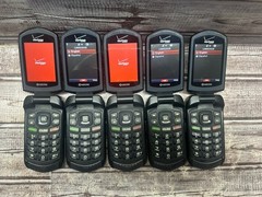 Lot Of 5 Kyocera DuraXV E4520PTT Rugged GPS Waterproof Cell Phone Verizon *Read*