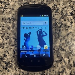 Cricket Groove X501 1GB Black Muve Music Cell Phone Very Good Used Very Rare