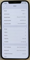 USED GSM UNLOCKED, GRAPHITE iPhone 12 PRO MAX, 256GB A2342 MG9F3LL/A FOR REPAIR