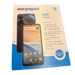 AT&T Prepaid AT&T Verge (64GB) Android 14 – Galactic Blue Color SL219A
