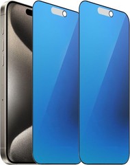 2-Pack Tempered Glass Anti-Spy Privacy Protector for iPhone 15 Pro Max 6.7″ Matt