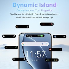 OUKITEL P1 Pro Cell Phone Android 15 16GB+256GB 50MP 120Hz Dual SIM 4G 6.7″ NFC