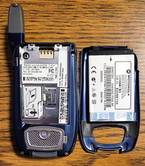 Motorola I series i760 – Blue & Silver ( Nextel ) Rare Cellular iDEN Flip Phone