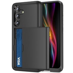 Samsung Galaxy S23 FE Wallet Case Card Holder 6.4in Dual Layer Shockproof Slide