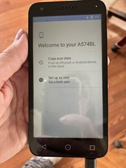 Alcatel A574 BL Cell Phone With Original And Strong Battery With Charging Cord*