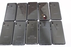 Lot of 10 Samsung Galaxy A20 32GB Mixed Carrier Customer Exchange Devices