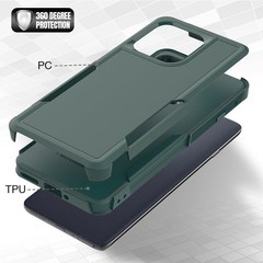 for Motorola Edge 2025 Case with Tempered Glass Screen Protector