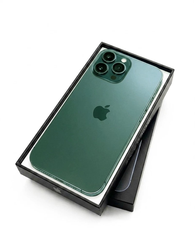 ✔️ Apple iPhone 13 PRO MAX – 1TB – GREEN【Factory Unlocked】Factory Second