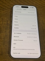 Apple iPhone 17 Pro 256GB Silver Unlocked (100% Battery)
