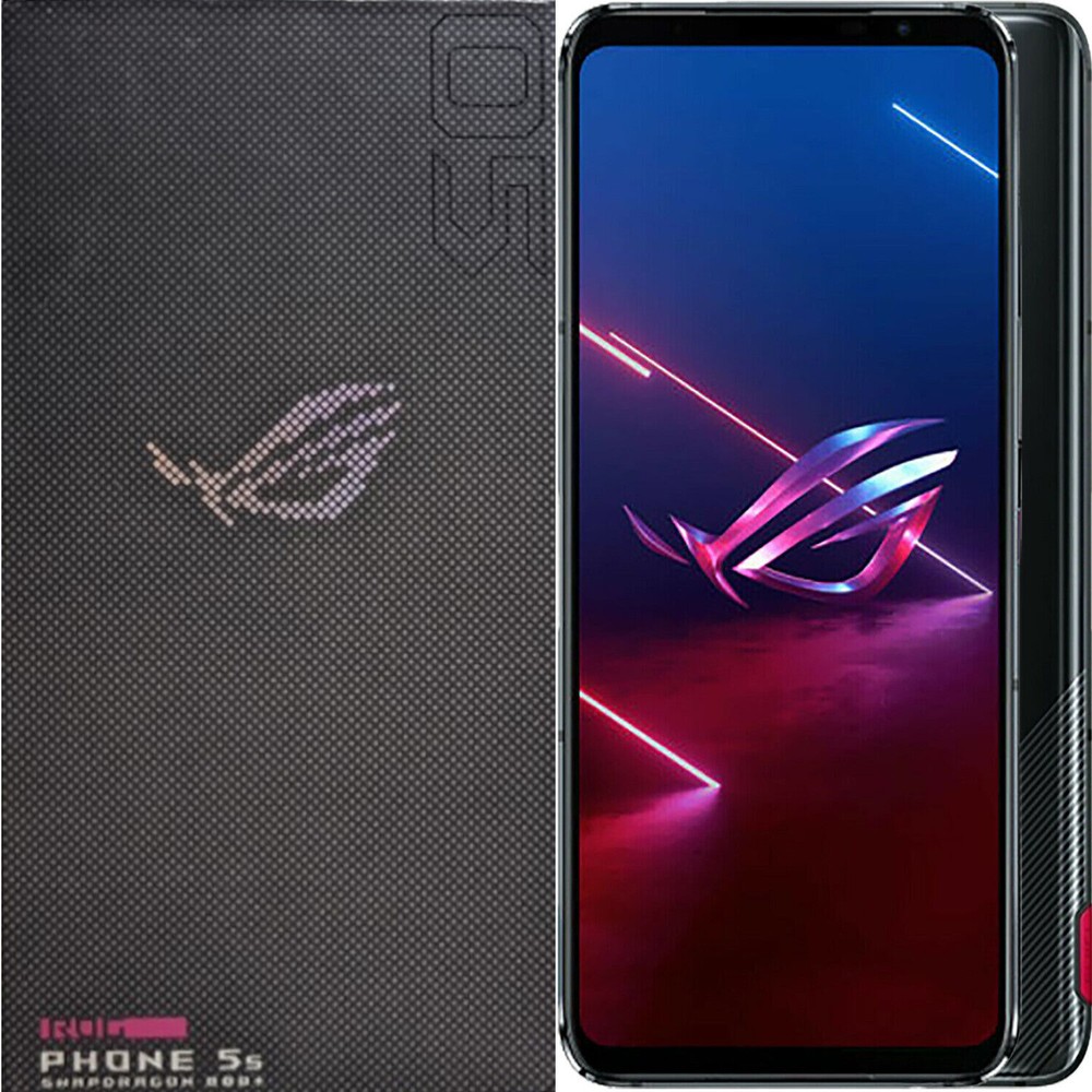 BNIB Asus ROG Phone 5s Dual-SIM 256GB + 12GB Black Factory Unlocked 5G GSM
