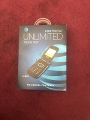 LG B470 Flip Phone -256MB -Black -AT&T GoPhone NEW in BOX
