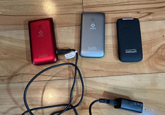 Jitterbug Flip Alcatel One Touch Flip Great Call Phone lot of 3 READ