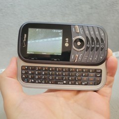 LG Cosmos 3 VN251S Gray Verizon Slider QWERTY Cell Phone Tested Works